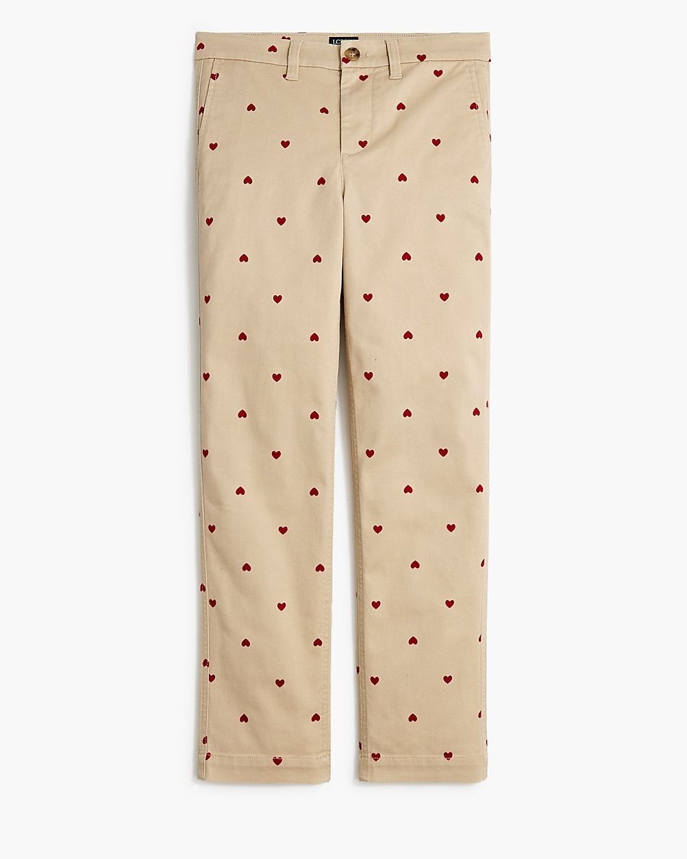 Printed high-rise girlfriend chino pant | J.Crew Factory