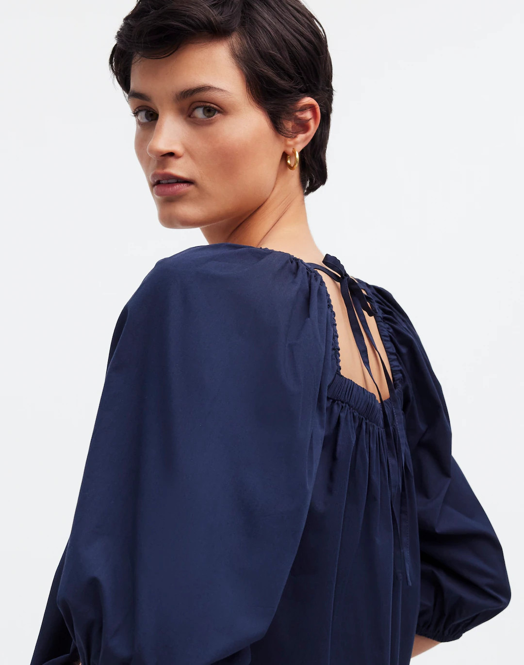 Puff-Sleeve Babydoll Top | Madewell