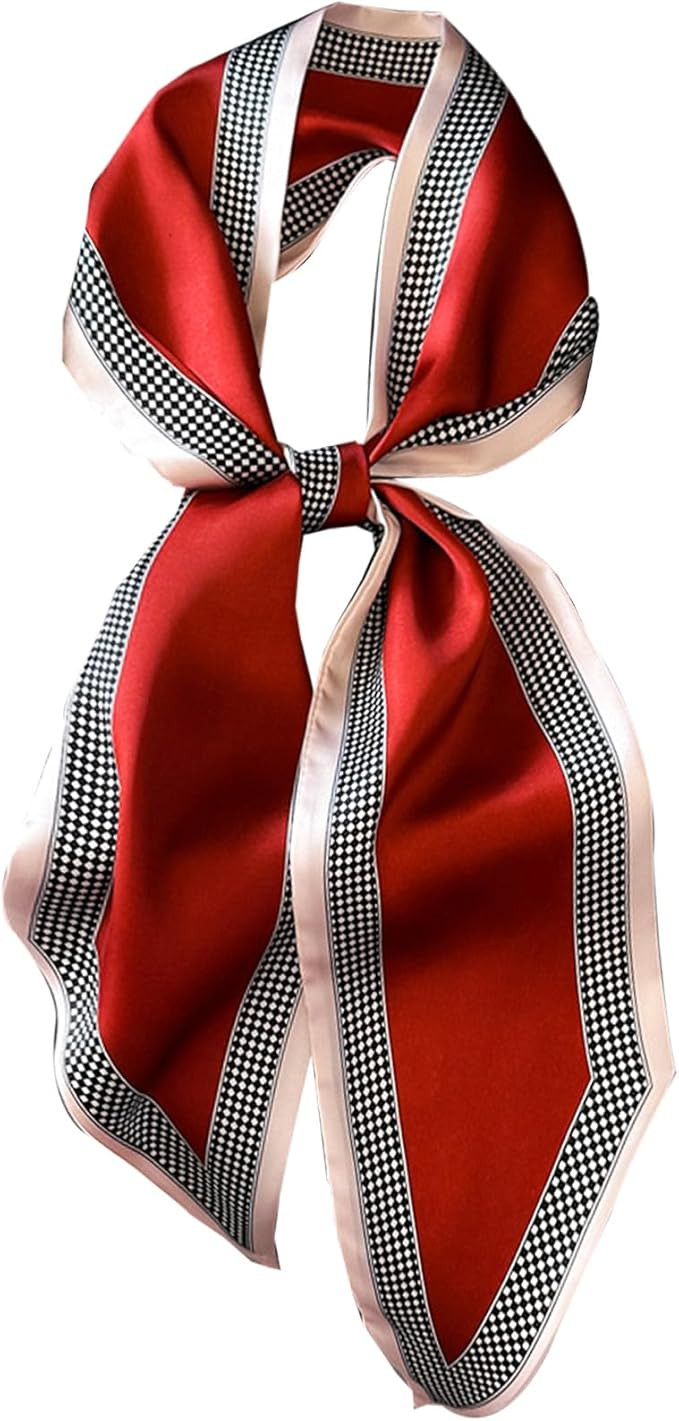 Head Scarf Purse Handle Neck Satin Hair Scarfs For Bag Lightweight Silky Long Thin Women's Fashio... | Amazon (US)