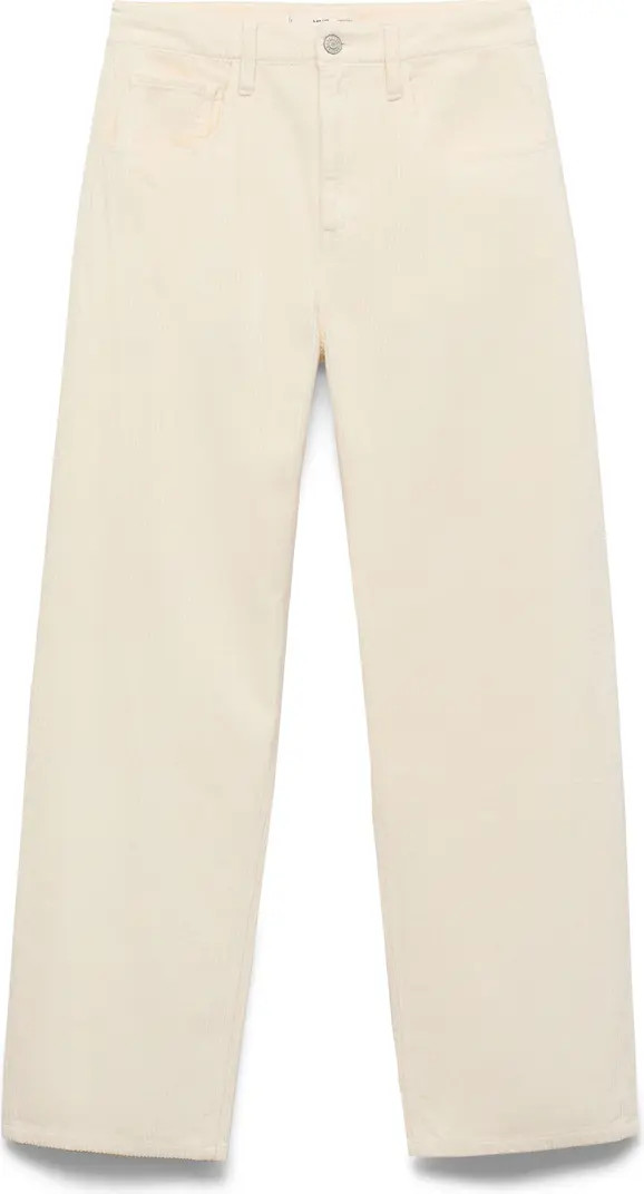 MANGO High Waist Straight Leg Corduroy Jeans | Nordstrom | Nordstrom