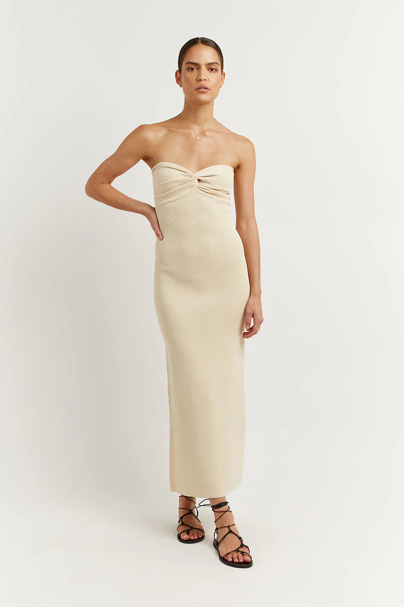 ANIKA BUTTER KNIT MIDI DRESS | DISSH