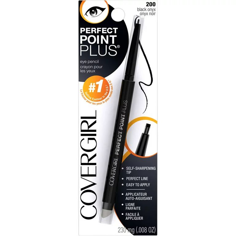 COVERGIRL Perfect Point PLUS Eye Pencil, 200 Black Onyx, 0.008 oz | Walmart (US)