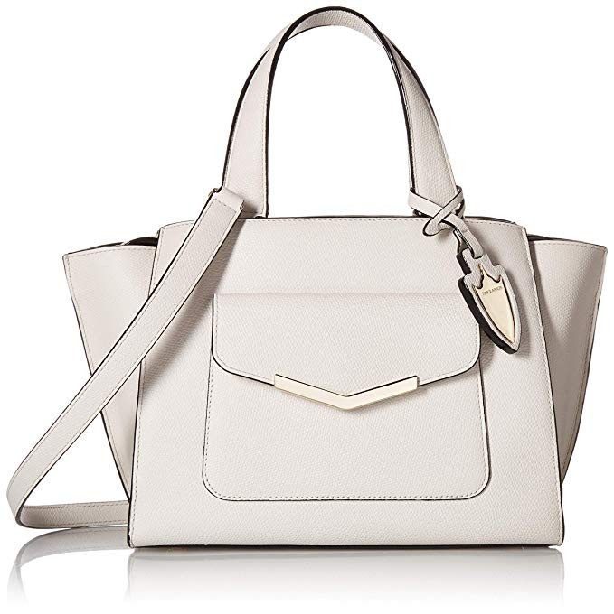 Time's Arrow Women's Chloe Mini Tote Socialite White Leather Handbag | Amazon (US)