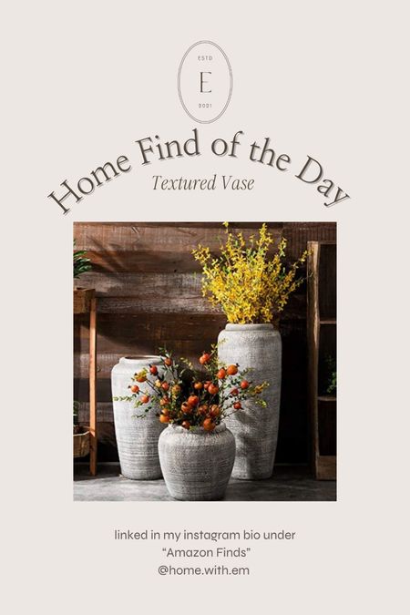 I need your opinion! Do you enjoy the “Home Find of the Day” series? Should I continue it as normal, rework it or discontinue it all together? 

However, today's Home Find of the Day is a knock out in my opinion! This vase is stunning!

#homewithem #homefindoftheday #vase #vases #decor #homedecor #amazonfinds #amazonhomefinds 

#LTKunder100 #LTKFind #LTKhome