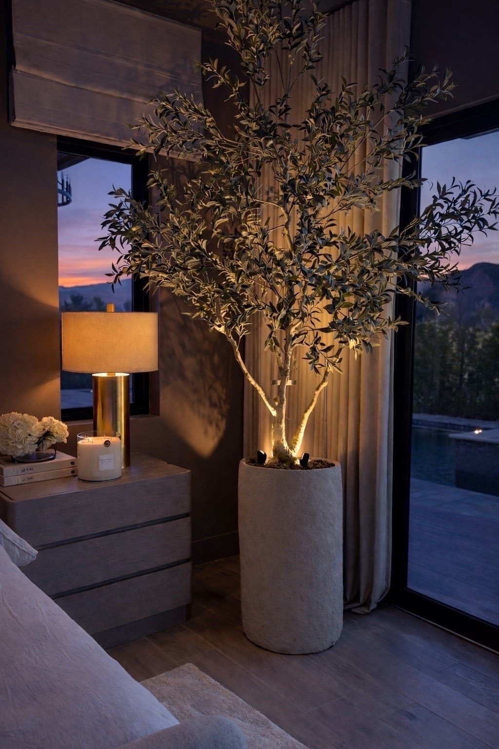 This grand olive tree elevated my master bedroom space! I love it 🥰 The olives look so real and I like how it fills my corner area 🌱 Amazon faux tree Amazon exacted finds Modern Neautral home decor Interior design 

Summerthompsonstyles

#LTKHome #LTKU #LTKdayinmylife