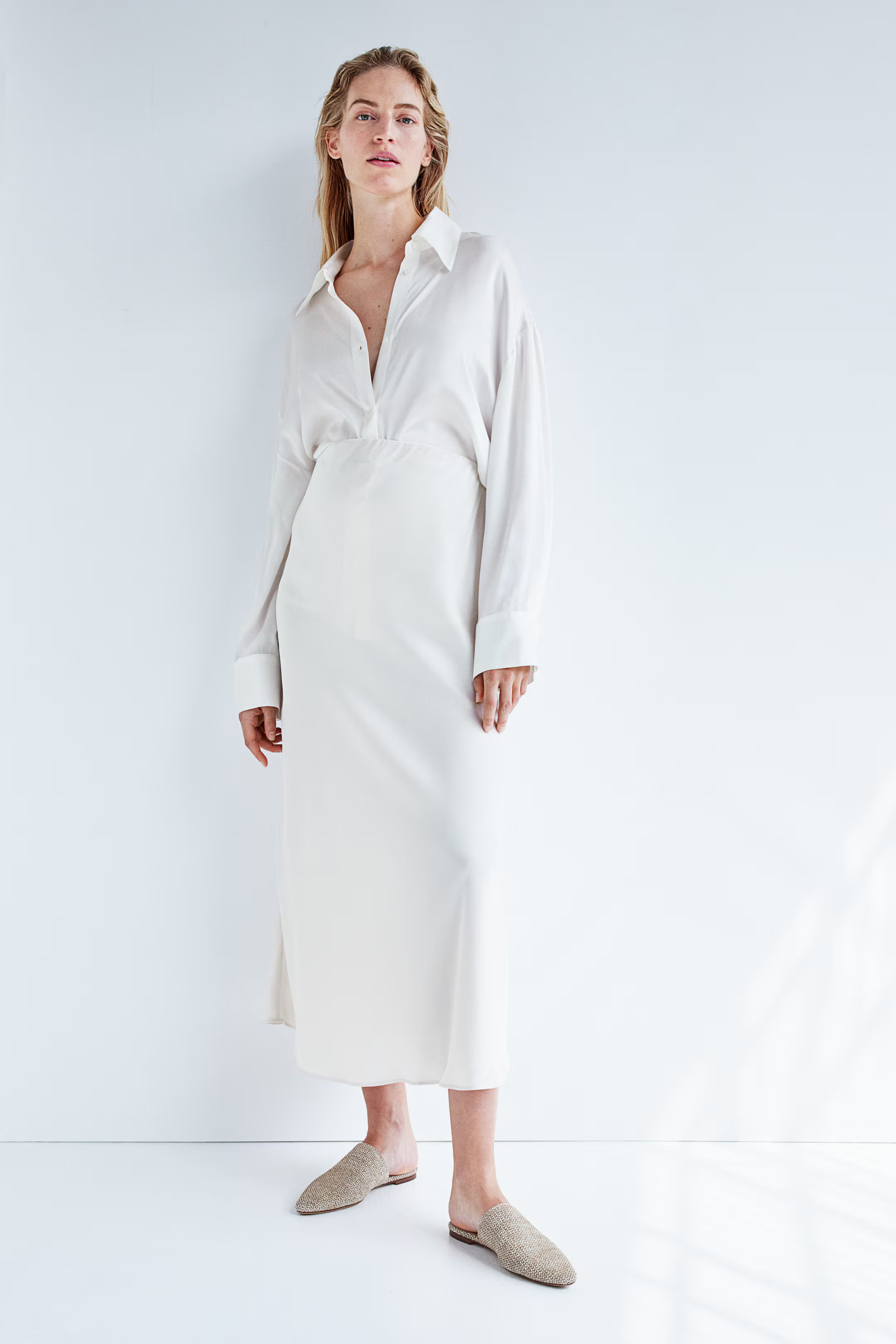 MAMA Satin Slip Skirt | H&M (US + CA)