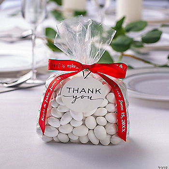 Bulk Personalized Red Ribbons with Cellophane Bags & Tags for 48 | Oriental Trading | Oriental Trading Company