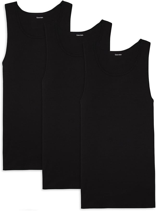 Calvin Klein Men`s Classic Ribbed Tank 3 Pack | Amazon (US)