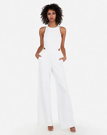 cut-out side jumpsuit | Express