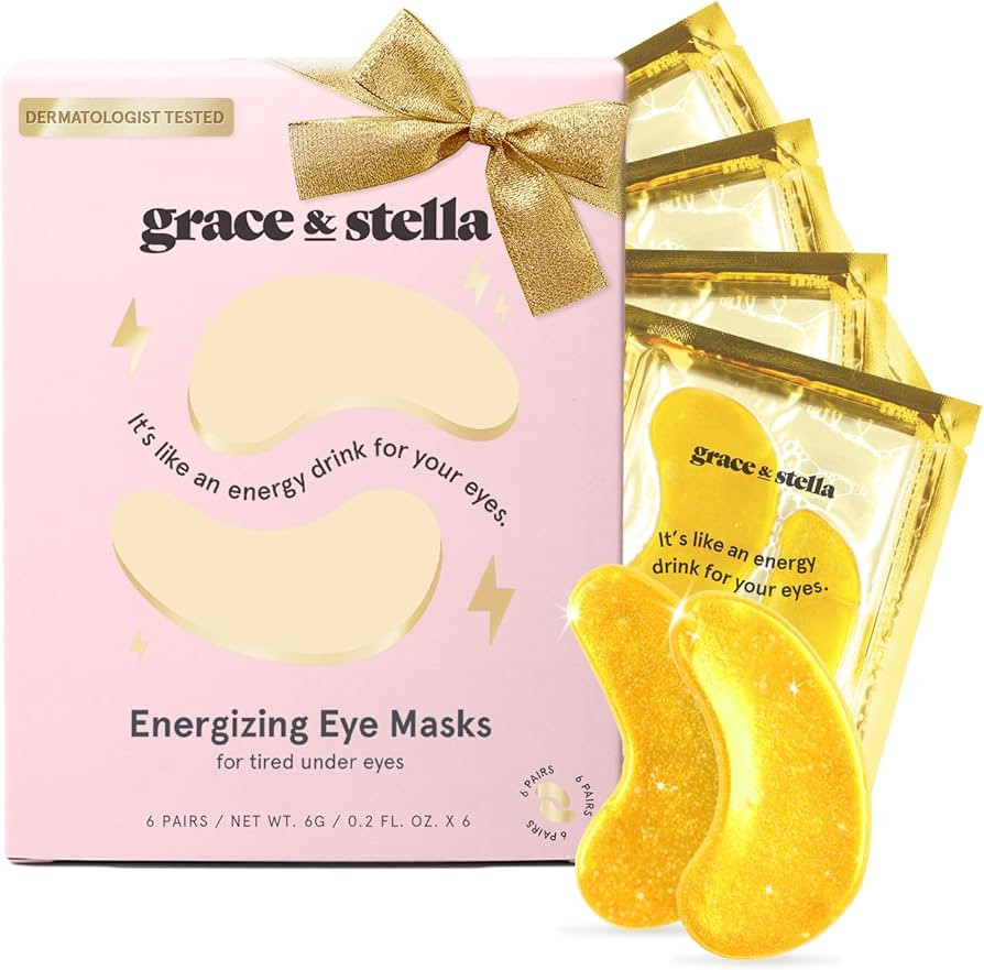 grace & stella Under Eye Mask (Gold, 6 Pairs) Dark Circles Under Eye Treatment, Puffy Eyes, Under... | Amazon (US)