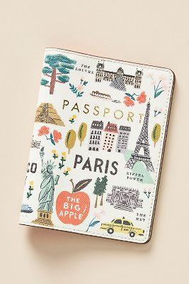 Rifle Paper Co. Passport Holder | Anthropologie (US)