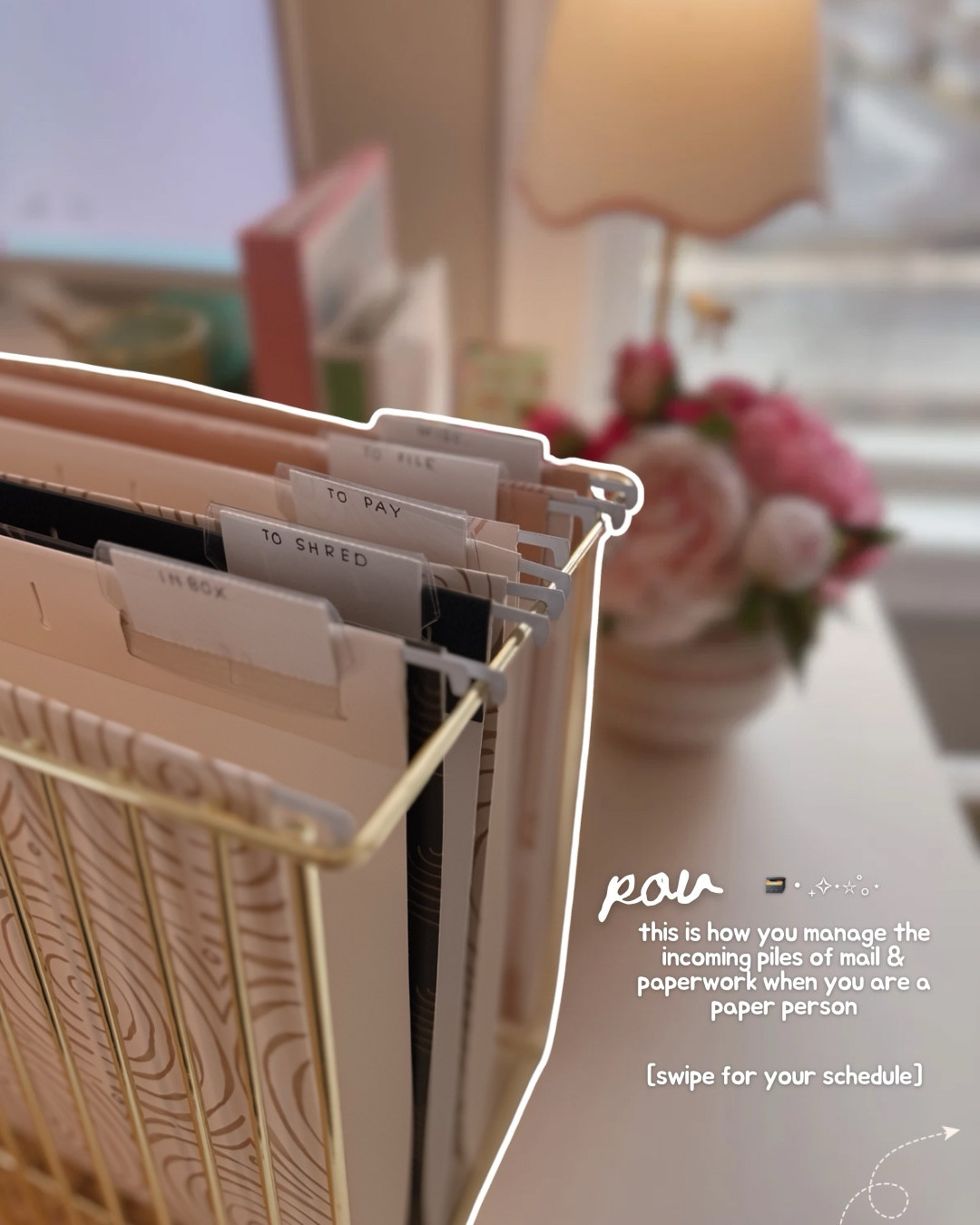 Sharing my system for managing the incoming/never ending piles of paperwork (that is not paperless), and some things I prefer or need to have in paper. 