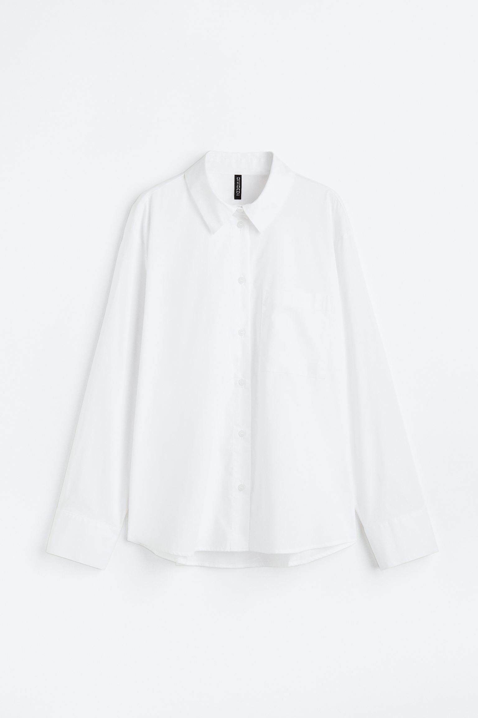 Cotton Poplin Shirt - White - Ladies | H&M US | H&M (US + CA)