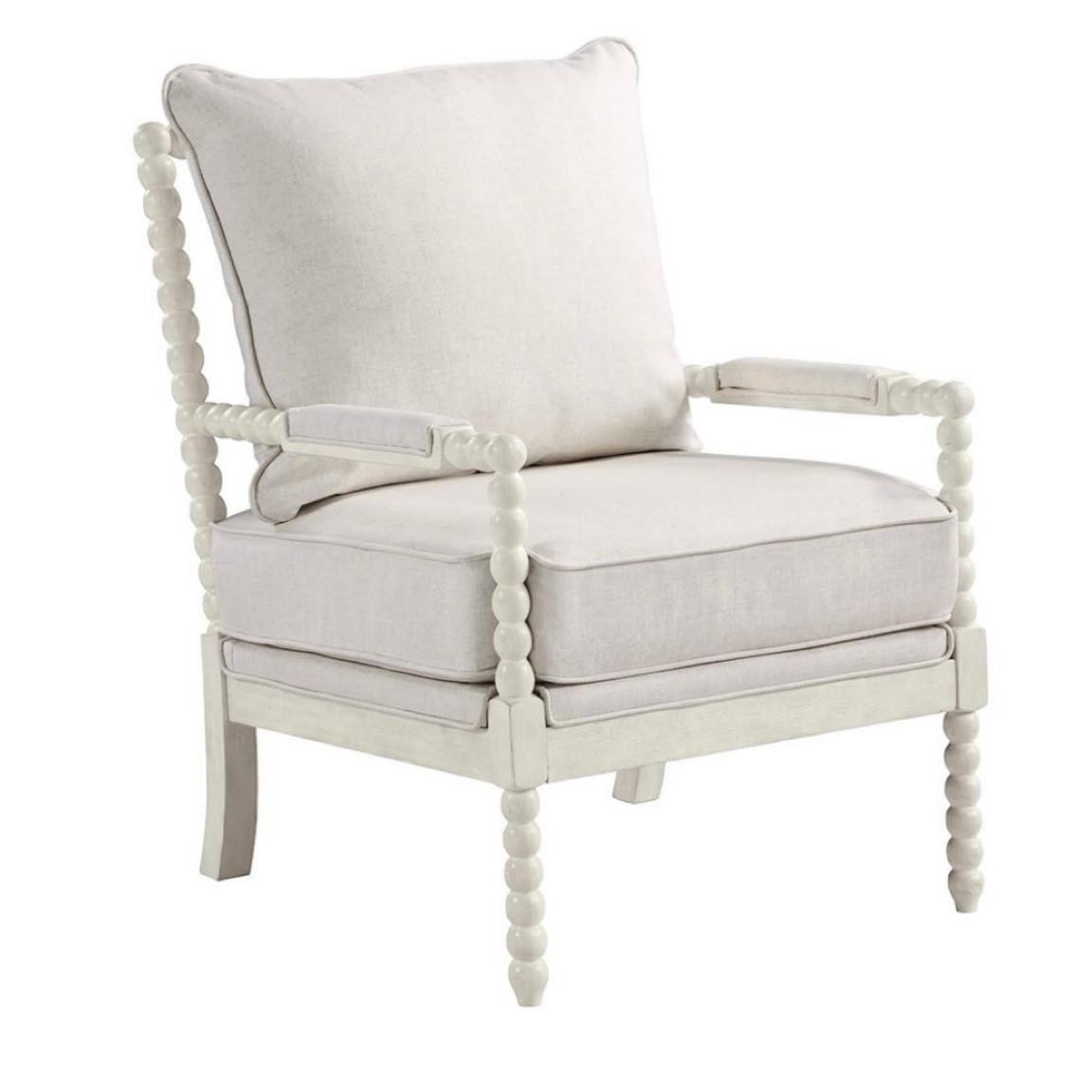 Ivory spindle accent chair. I own this chair and love it! 

#LTKxPrimeDay #LTKFind #LTKhome