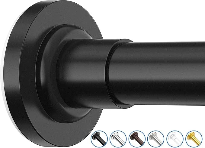 Shower Curtain Rod, Adjustable 32-89 Inch Spring Tension Shower Rods Stainless Steel Telescoping ... | Amazon (US)