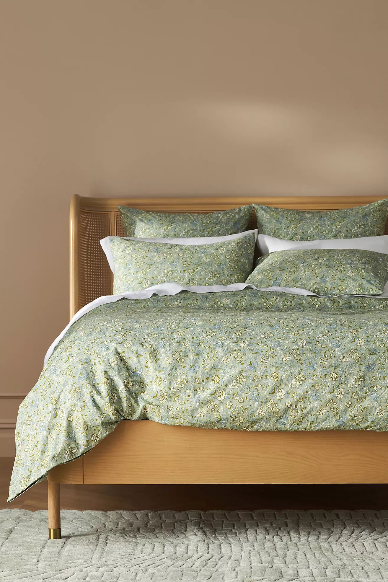 Orla Organic Percale Duvet Cover | Anthropologie (US)