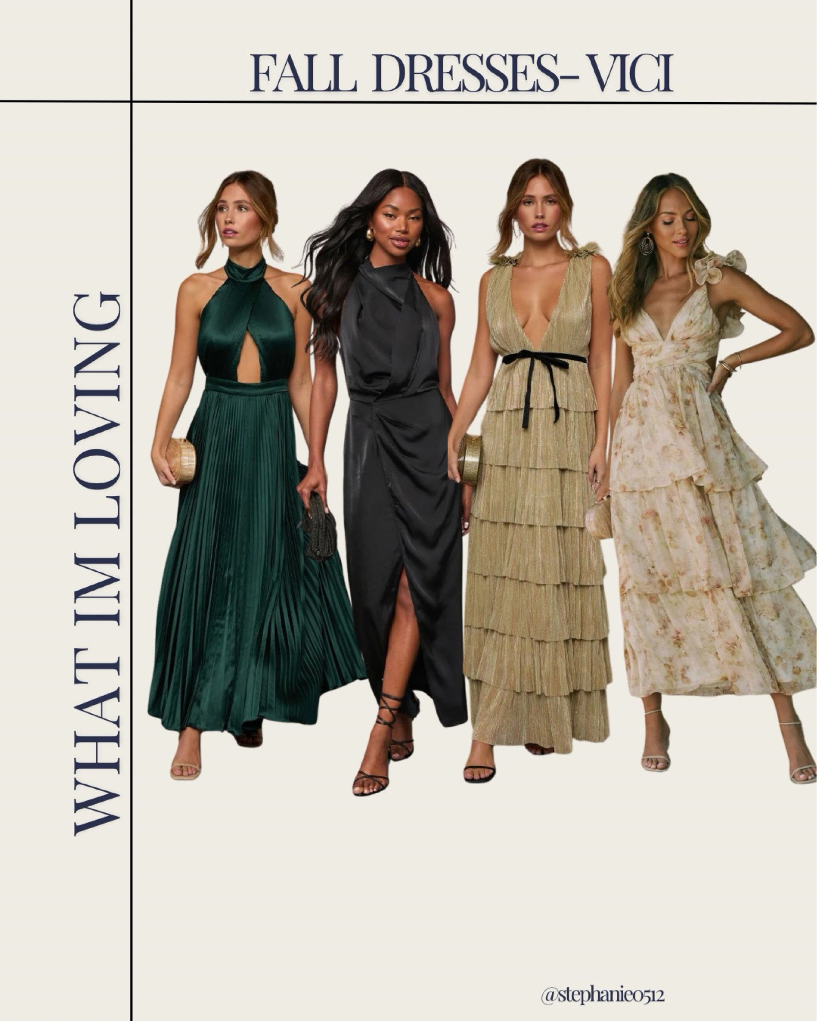 fall dresses vici Fallen Leaves Printed Maxi Dress – VICI main image 0
