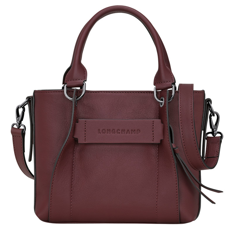 Longchamp 3D S Handbag Burgundy - Leather | Longchamp US | Longchamp