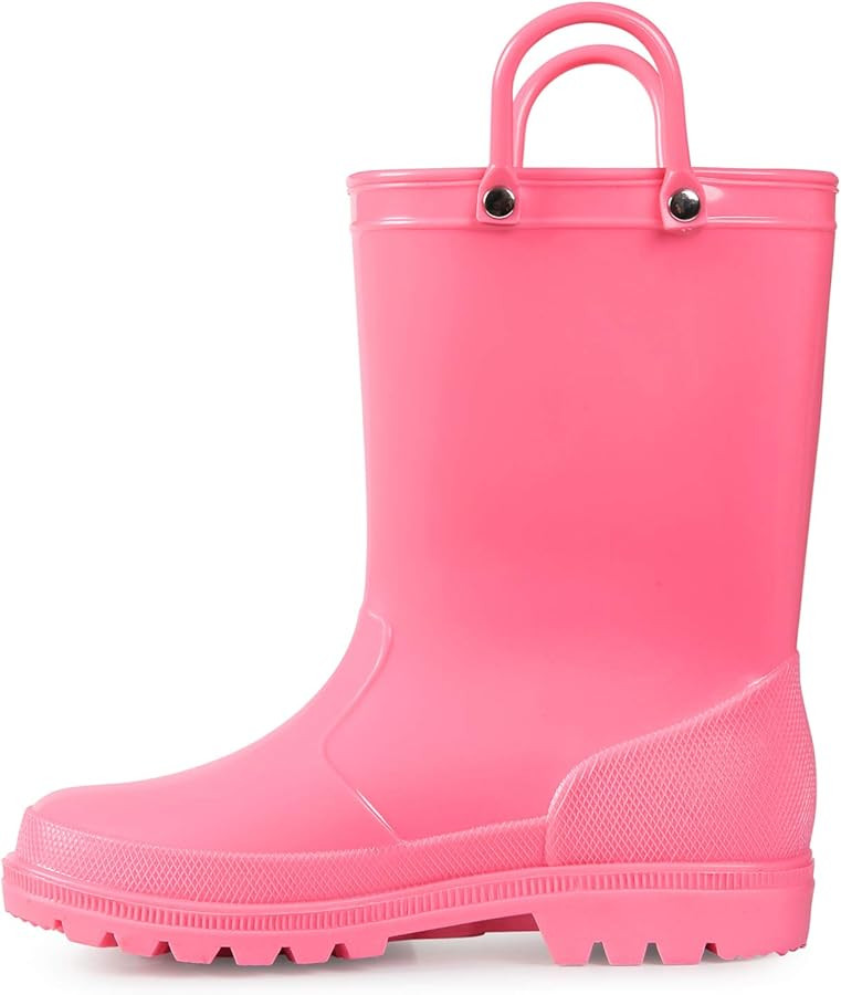 K KomForme Kids Rain Boots, Toddler Girls & Boys Rain Boots Waterproof Memory Foam Insole and Eas... | Amazon (US)