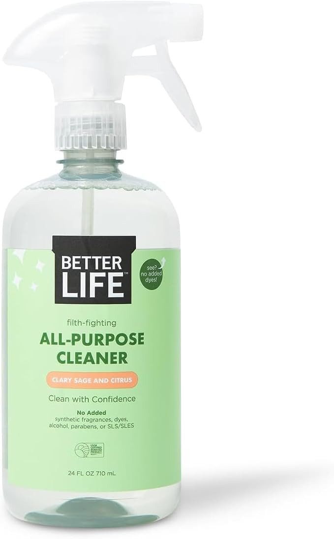 Better Life All Purpose Cleaner - Plant Based Home and Kitchen Cleaning Spray for Glass, Countert... | Amazon (US)