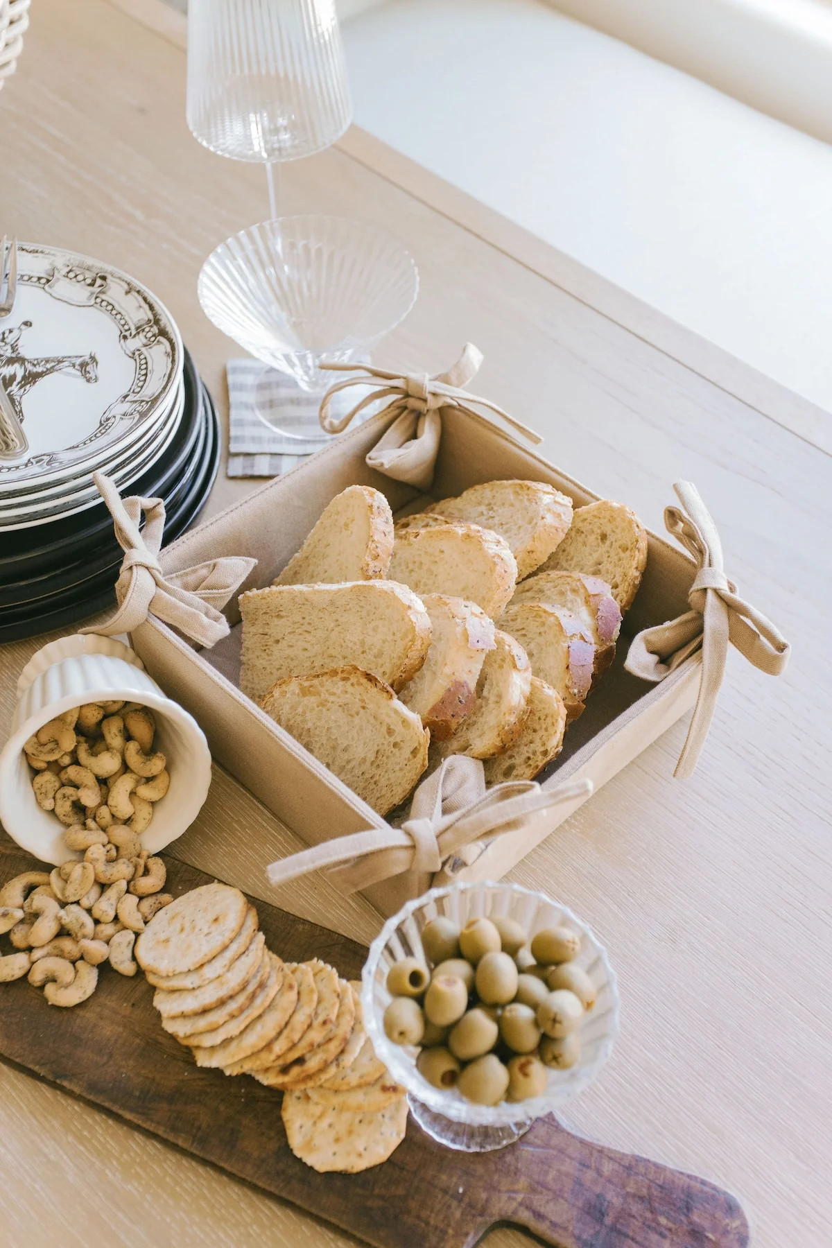 Square Basket with Tie Sides - Tan | THELIFESTYLEDCO