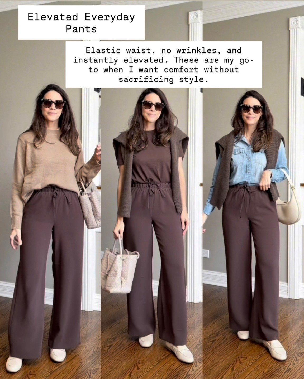 2025 closet staples I wore on repeat

Elevated Everyday Pants
Wrinkle-free, comfortable, and easy to style up or down. One of those pieces that makes outfits feel put together.
They run TTS. I’m 5’6” wearing a size Small regular 

#LTKSeasonal #LTKOver40 #LTKFindsUnder100
