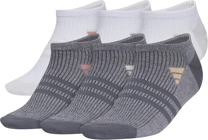 adidas Superlite No Show Socks 6-Pairs Lightweight & Breathable | Amazon (US)