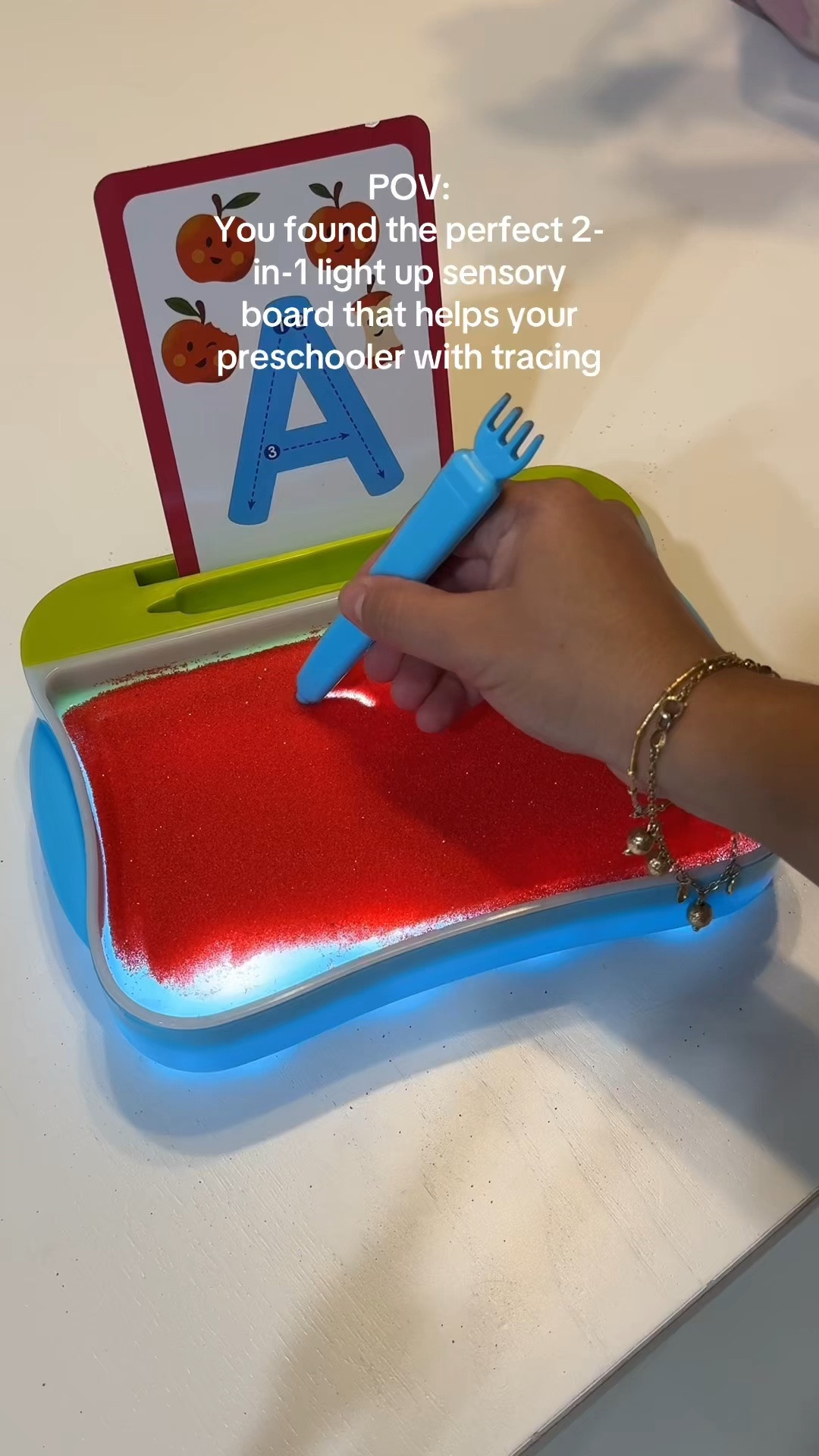 I'm always looking for screen-free toddler activities that actually work & this light-up tracing center has been such a hit in our house.

It helps with letter recognition, number tracing, fine motor skills & early writing practice without a tablet or screen.

My toddlers stay focused, entertained & I love that they're learning through play.

If you're a mom looking for educational toys for toddlers, preschool learning activities, or Montessori-style toys that encourage independence, this one is so good.

@Educational Insights #educationalinsights #homeschoolpreschool #toddlerlearning #educationaltoys

#LTKKids #LTKmomlife