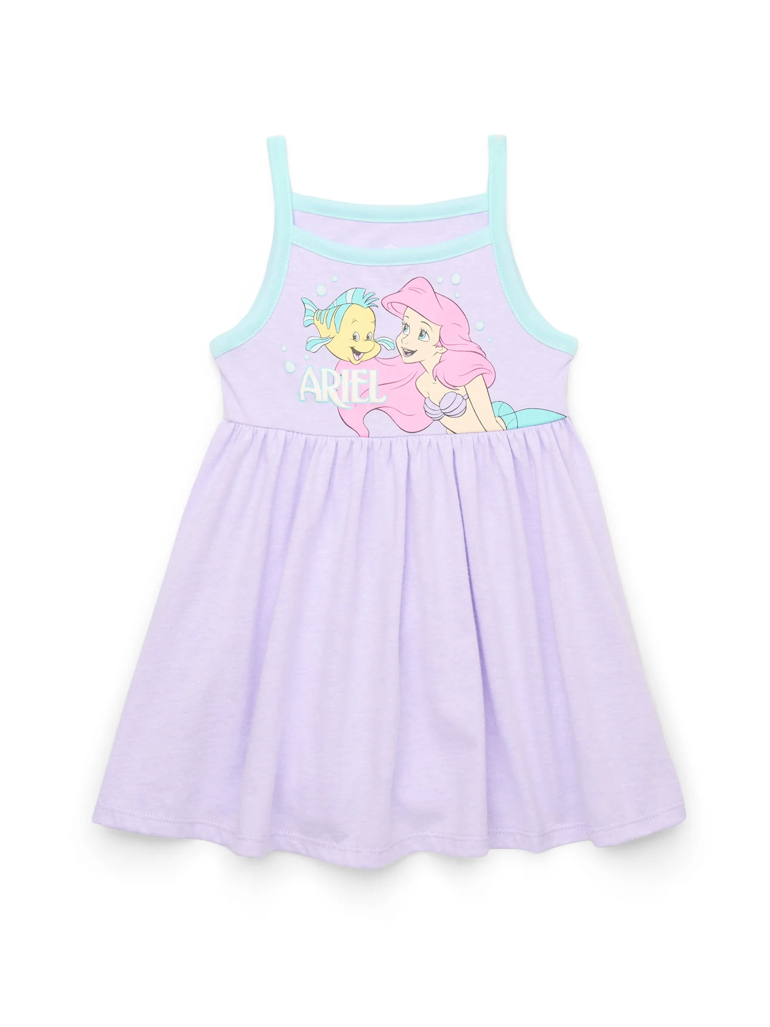 Disney Princess Toddler Girls Little Mermaid Ariel Graphic Tank Dress, Sizes 12M-5T | Walmart (US)
