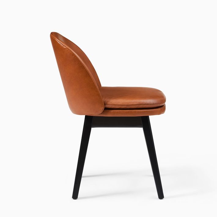 Wayne Leather Side Dining Chair | West Elm (US)