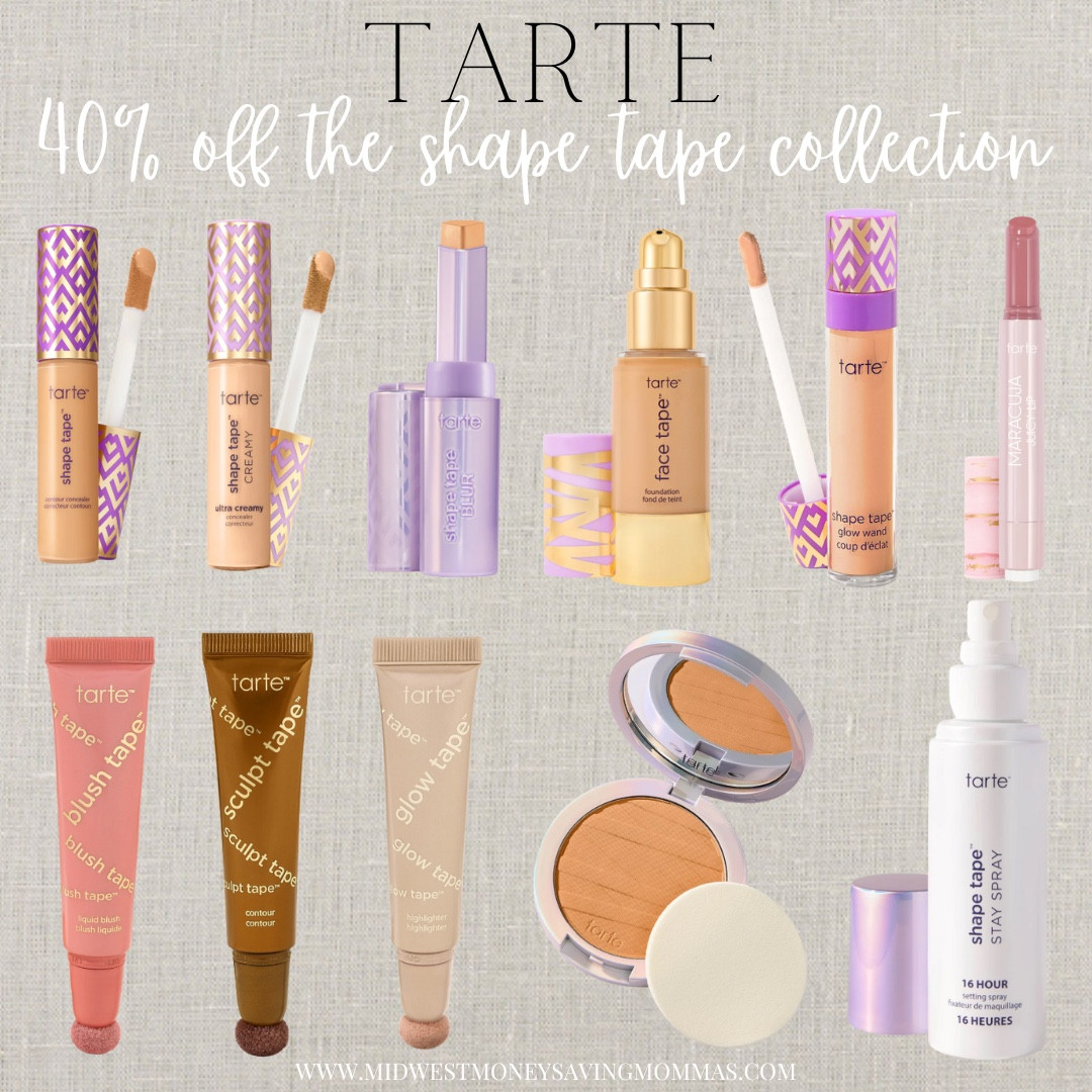 40% off the shape tape collection

Tarte makeup concealer  foundation  lip gloss  contour  blush  highlighter  pressed powder  setting spray  beauty 

#LTKSaleAlert #LTKgrwm #LTKBeauty
