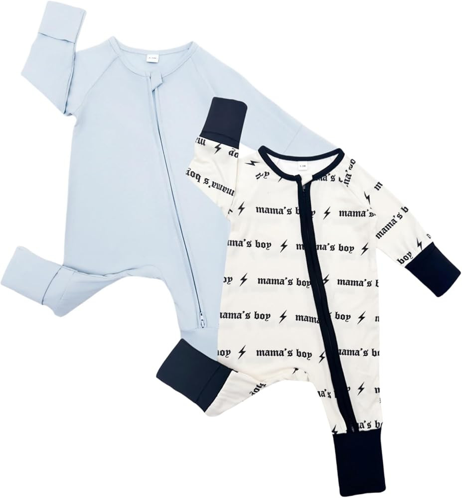 Bow Dream Bamboo Rayon Baby Pajamas Infant Sleepers Newborn Girl Boy Clothes Rompers Jumpsuit Out... | Amazon (US)