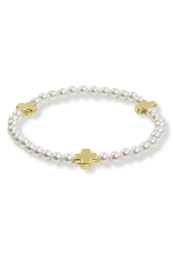 enewton Cross Pearl Pattern 4MM Bracelet | The Willow Tree