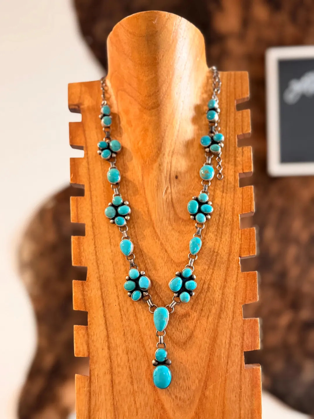 Kathleen Livingston Kingman Turquoise & Sterling Silver Lariat Necklace Set | Etsy (US)