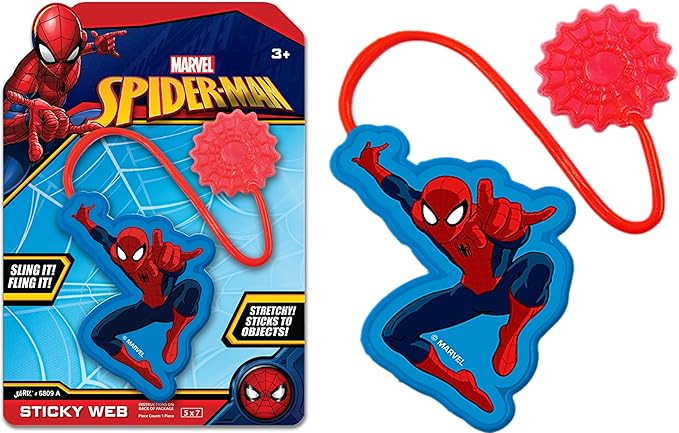 JA-RU Marvel Spiderman & Hulk Sticky Hands Stretchy Snap Toys (1 Spiderman Pack) Superheroes Stre... | Amazon (US)