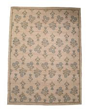 9x12 Jute Blend Hand Woven Floral Rue Area Rug | TJ Maxx