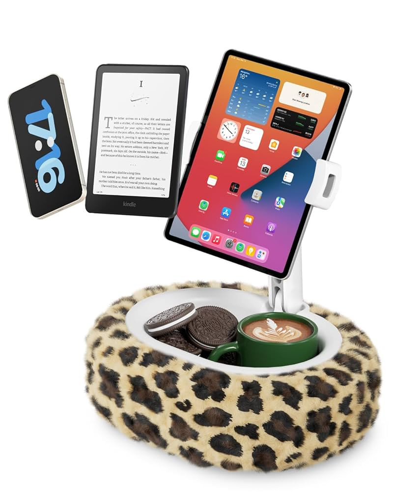 Viozon Tablet Pillow Stand,Kindle Pillow Stand, Compatible with 4-11" Tablet/Phone with Small Bow... | Amazon (US)