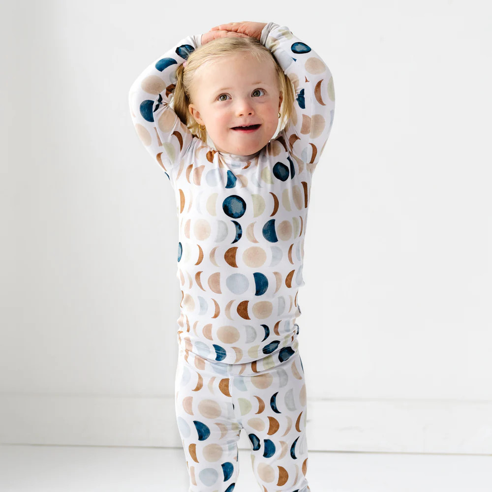 Luna Neutral Two-Piece Pajama Set | Little Sleepies