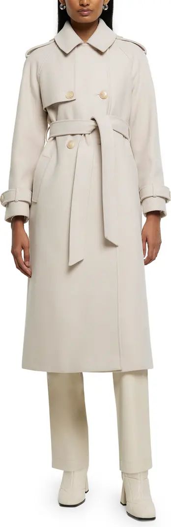 Relaxed Fit Belted Longline Trench Coat | Nordstrom