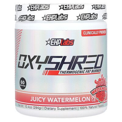 EHPlabs, OxyShred, Thermionic Fat Burner, Juicy Watermelon, 10.4 oz (294 g) | iHerb