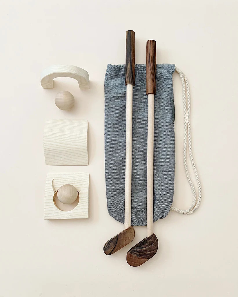 Handmade Wooden Toddler Golf Set | Odin Parker