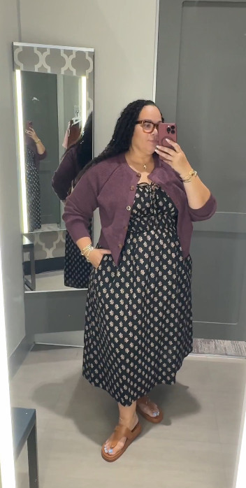 A simple teacher outfit with a little extra layer 🤎 The cardigan makes this dress easy for a full day at school.

#TeacherOutfit #TeacherStyle #WorkOutfit #EverydayStyle 

 #LTKgrwm #LTKootd #LTKU
