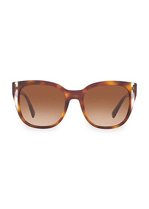Valentino Women's Legacy 54MM Tortoiseshell Sunglasses - Brown | Saks Fifth Avenue