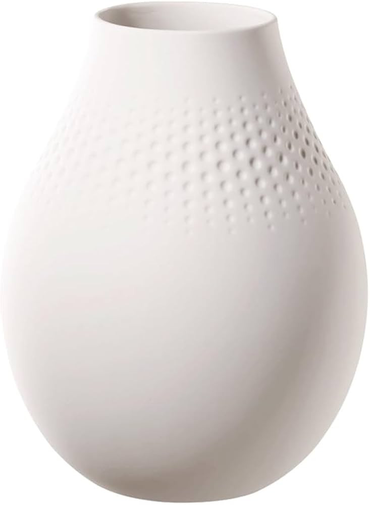 Villeroy & Boch Collier Blanc Tall Vase : Perle, 6.25 in, Premium Porcelain, White | Amazon (US)