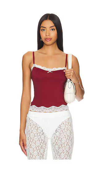 Top Model Cami in Burgundy | Revolve Clothing (Global)