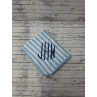 Monogram Baby Blanket - Shower Gift New Boy With Monogram | Etsy (US)