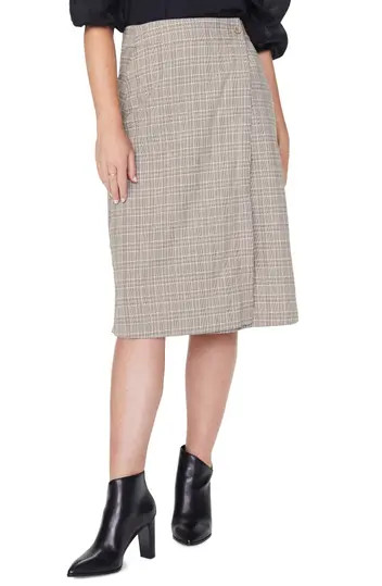 Plaid Wrap Midi Skirt | Nordstrom Rack