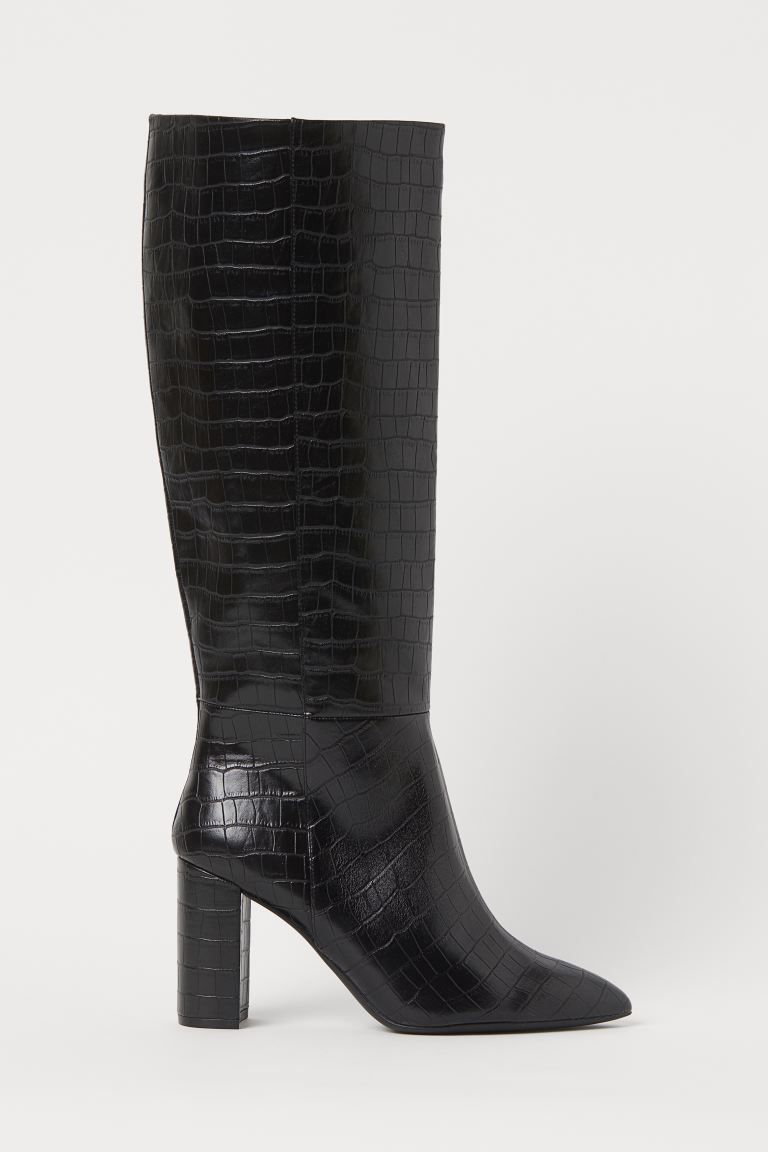 Crocodile-patterned boots | H&M (UK, MY, IN, SG, PH, TW, HK)