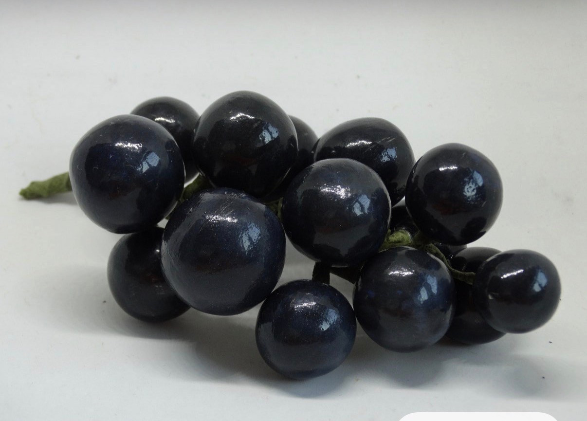Ceramic Grapes- fake food plate wall