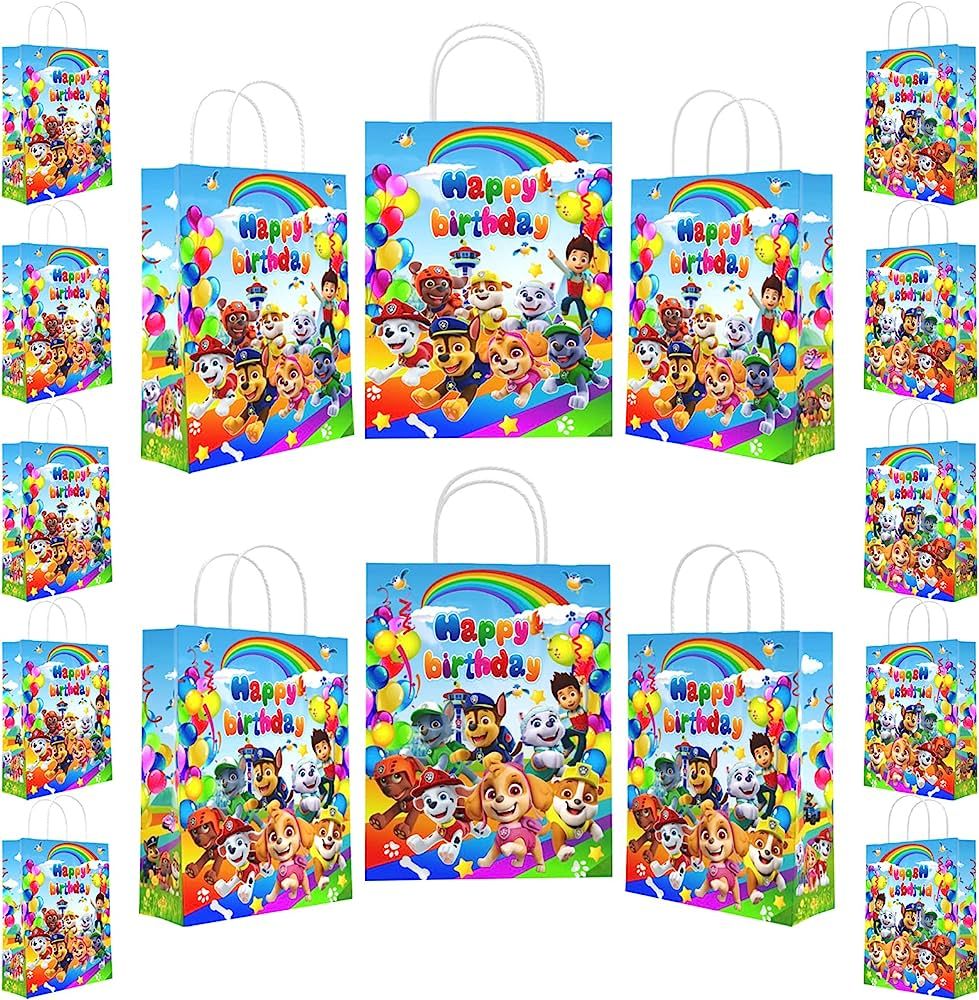 Dog the Party Supplies Gift Bags,Powerful Puppy tote bags,Mighty pups birthday supplies.Kids Boys... | Amazon (US)